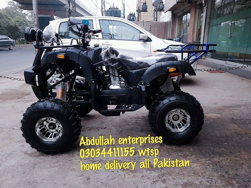 250cc full size quad atv 4 wheels dubai import  delivery all Pakistan 0