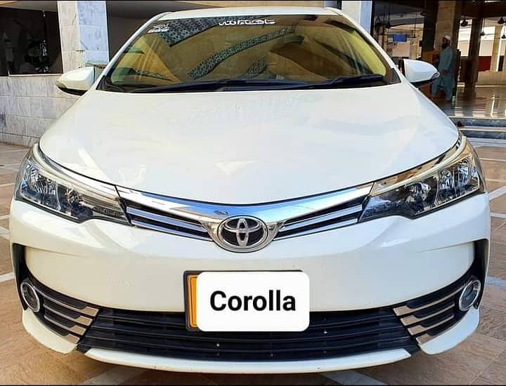 Rent a car new  corrolla 4000 par day with driver 0