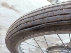 front tyre CD-70 with panther new tube