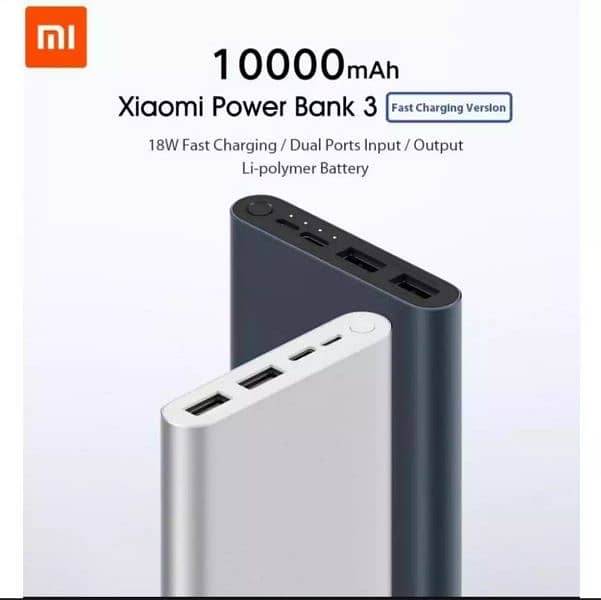 Xiaomi Power Bank 10000 Fast Charge 0
