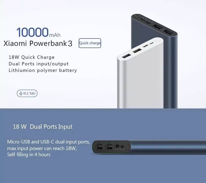 Xiaomi Power Bank 10000 Fast Charge 2