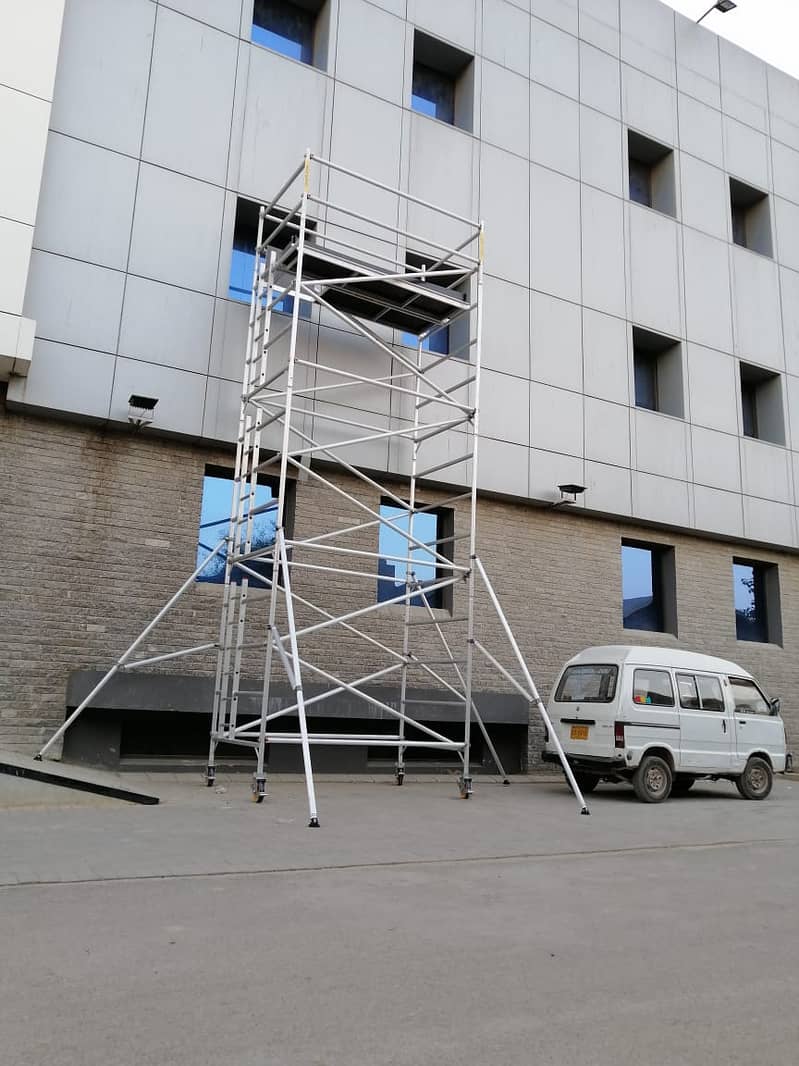 Aluminium Scaffolding Double Width Mobile Tower (5x8) 3