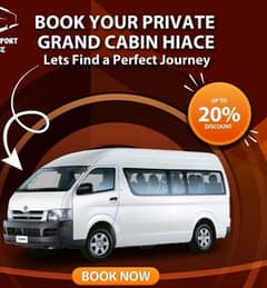 Toyota hiace Grand cabin van with AC Available for picnic n party