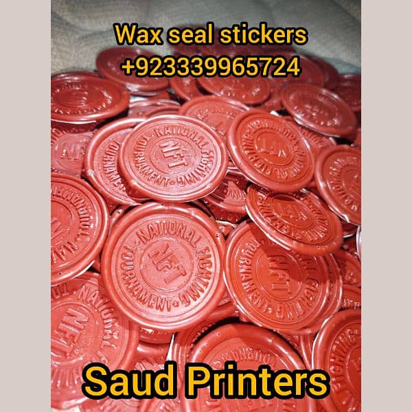 Self adhesive stickers in Pakistan,wax seal stamp, wax beads, wax rods 0