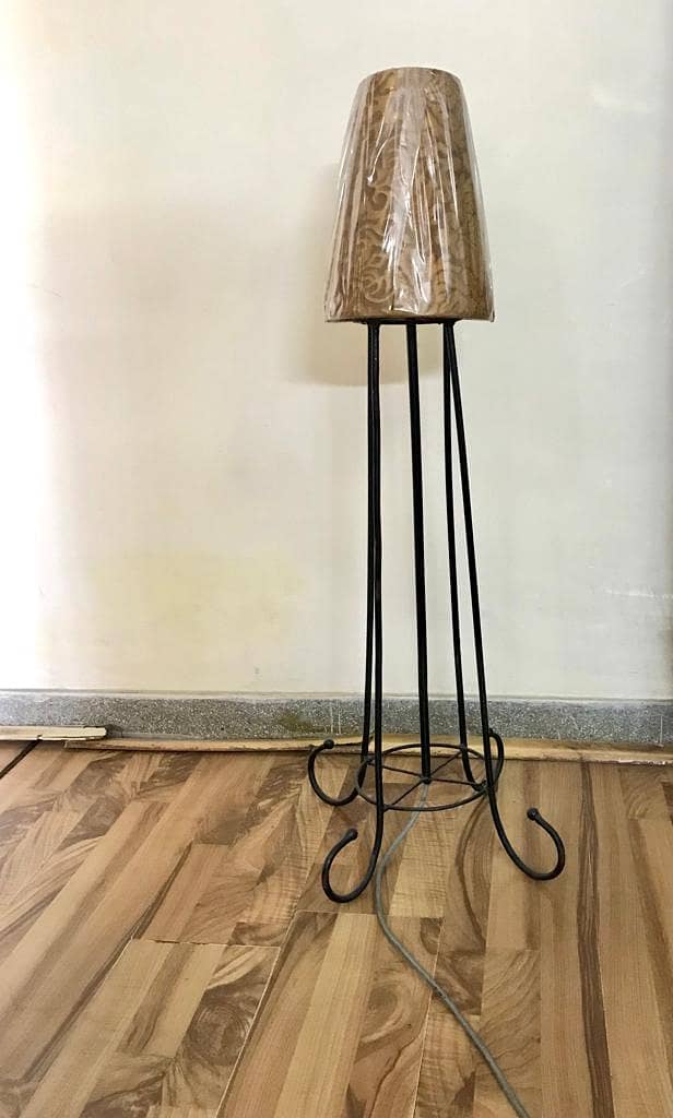 Beautiful Wrought iron canopy Lamp with new shade 0
