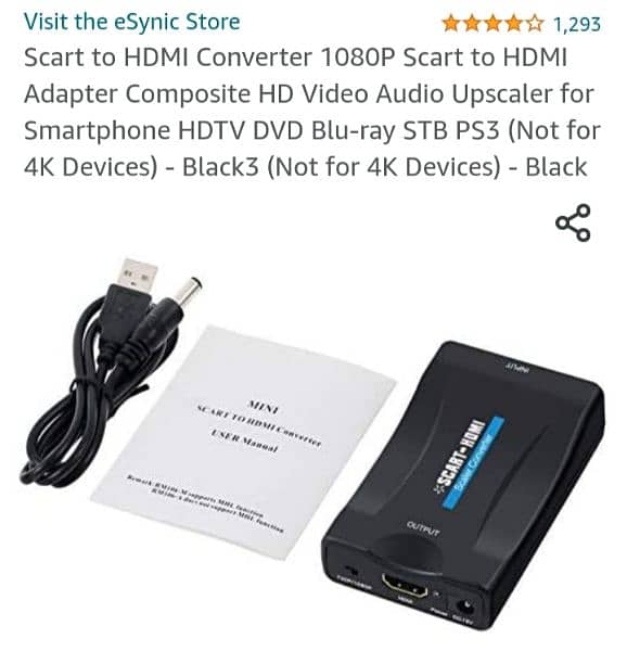 SCART to HDMI Converter 12