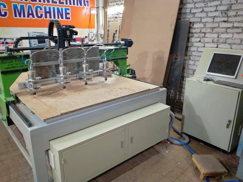CNC Machine/ Cnc Wood Rotary/cnc double router Leaser Cutting Machine 4