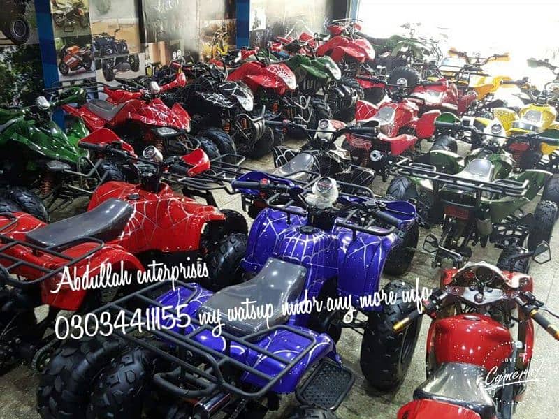 Abdullah Enterprises whole seller atv quad 4wheels delivery all Pk 18