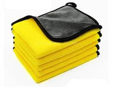MicroFiber Towel Yellow 40cm × 40cm - Pack Of 3