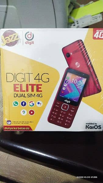 Jazz Digit 4G ELITE with front camera, Dual Sim 4G Hotspot Mobile 0