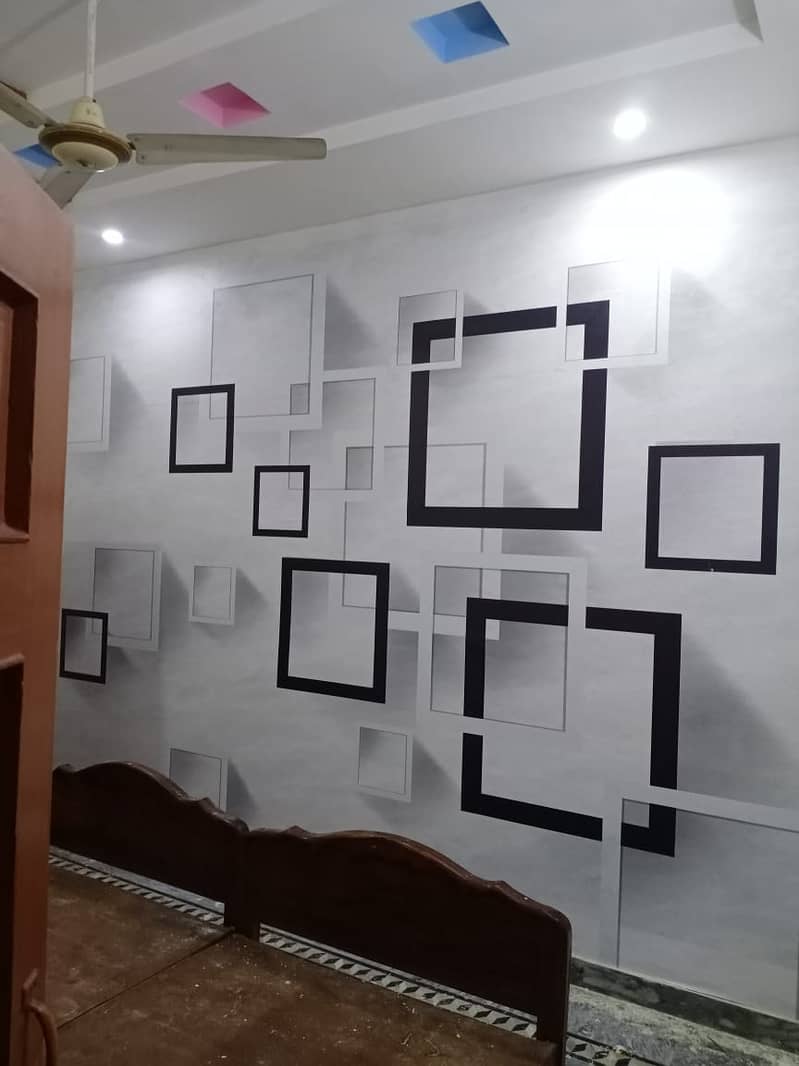 3D Flex Wallpaper Customized Wallpaper Canvas Sheet Office Wallpaper 7