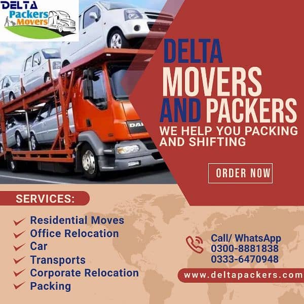 DELTA movers and packers, packers, movers, home shifting door, CARGO 0