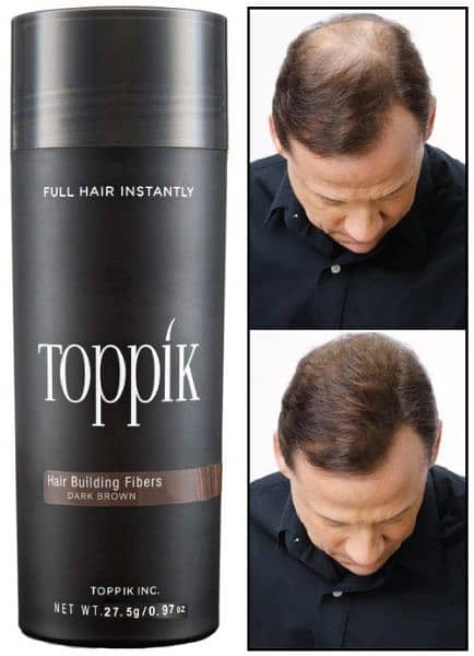 Toppik Hair Building Fiber Fuller Looking Hair for Men & Women(27.5g) 0