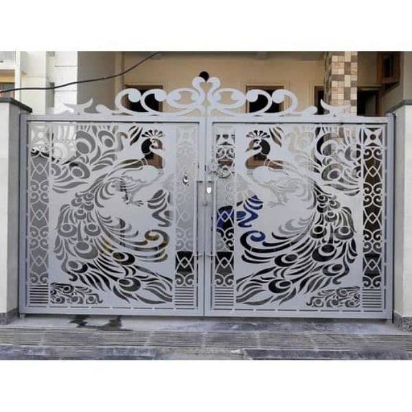 Main Gates Safety grills Railing Steel and complete fabrication works 2