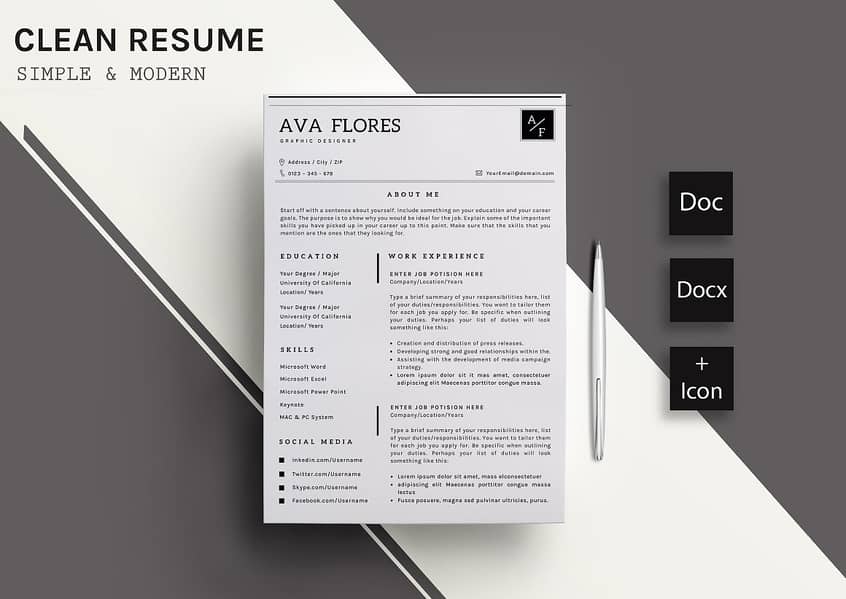 Writing CV, Resume, CV Maker - CV Designer Professional - Cover Letter 8