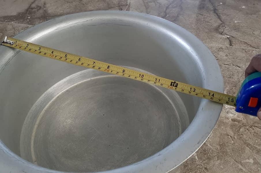 Original Cooking Pot -Silver Steel-14 inches large size-Brand New 3