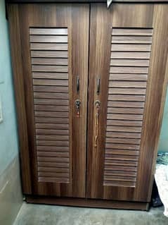 Wooden Almari 2 Cabinet Good Condition 0