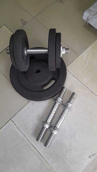 5kg Pair Rubber Dumbbells 3