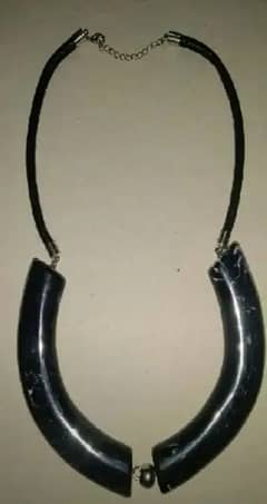Necklace For Women In Black Leather 0