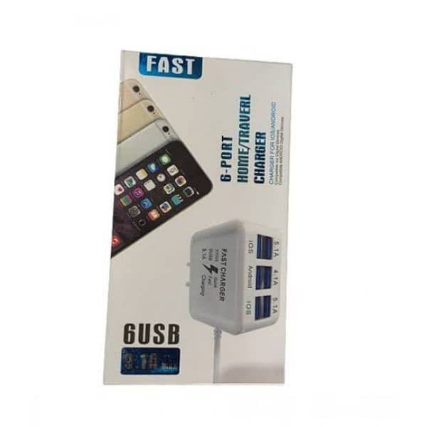 6 port usb Charger 0