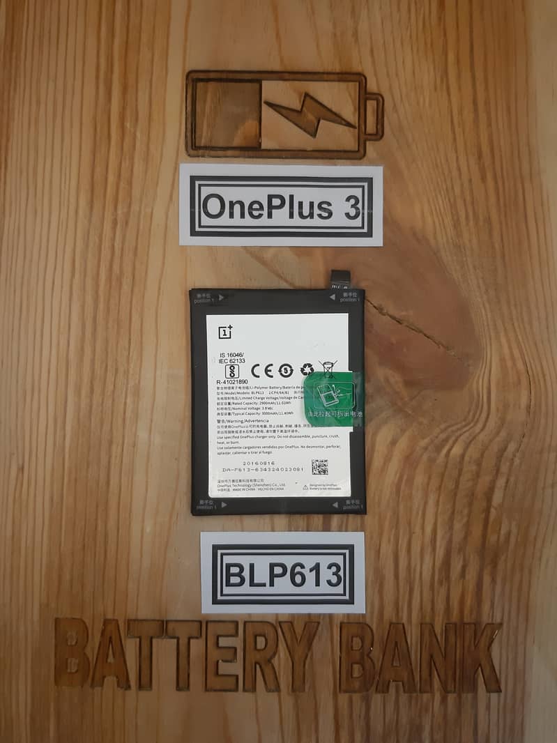 OnePlus 3 OnePlus3 One Plus 3 Plus3 Three OnePlusthree 1+3 Battery 0