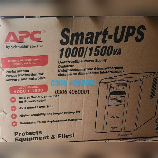 Apc Smart Ups 1500va 24v 980WATT long backup model 3