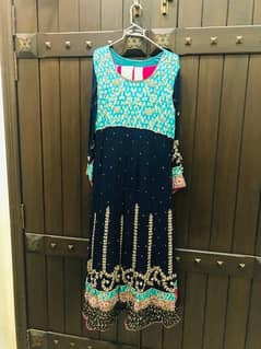 Fancy Suit frock shape heavy with pajama duppata