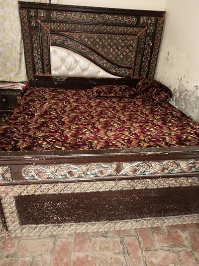 Bed Dressing 2 Side Tables with 1 seat for makeup