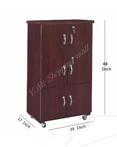 Kitchen cabinet wardrobe cupboard six doors 0