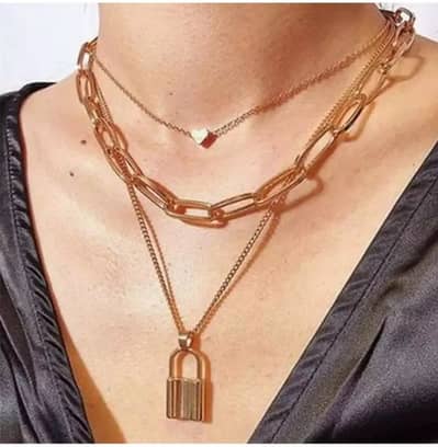 Vintage Butterfly Lock Key Pendant Necklace Trend Product Jewlry Girls