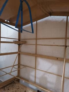 Bird cage of 3×3.5 feet, 4.5 hight. +breading box