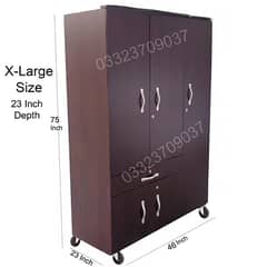 X-Large D4 6x4 Feet 23 inch Depth Wooden cupboard wardrobe cabinet
