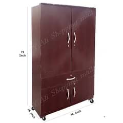 D2 Fixed Price 6x4 Feet Center Drawer 4 door Cupboard ( wardrobe safe) 0