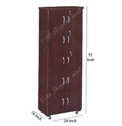 Wooden Ten Door Kitchen Cabinet Cupboard ,Wardrobe Almari safe 0
