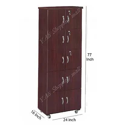 Wooden Ten Door Kitchen Cabinet Cupboard ,Wardrobe Almari safe 1