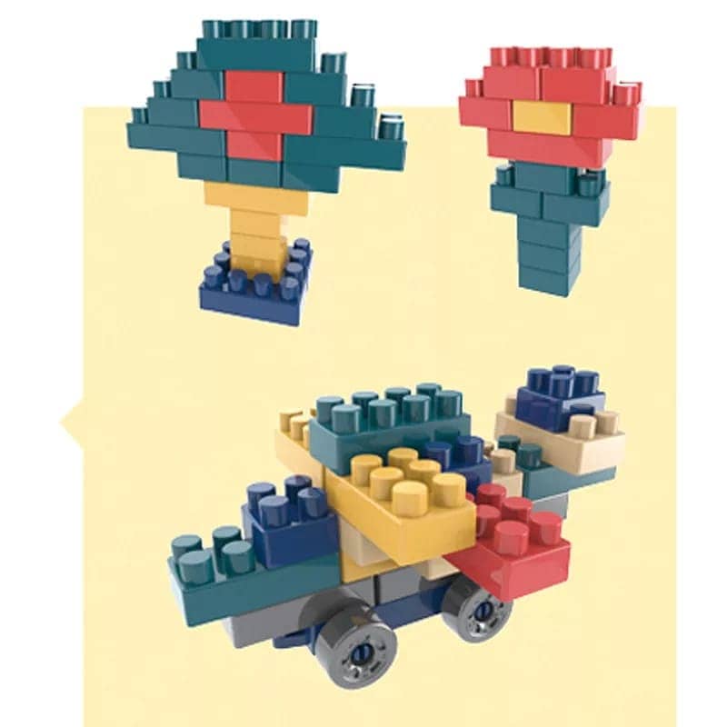 100 Pieces Blocks Set Puzzle Assembled Building Blocks Bricks Children 1