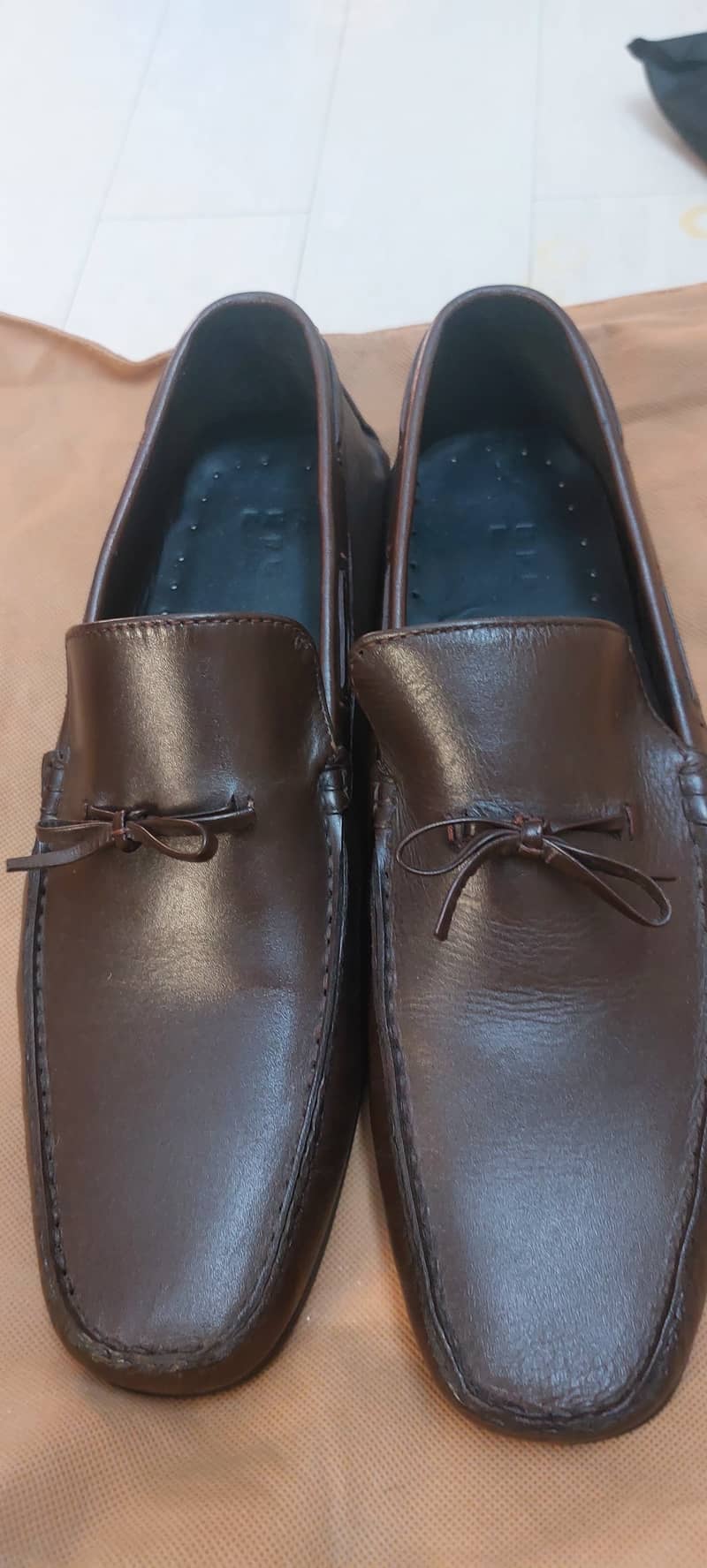 Studio Empoli Elegant Leather Loafer With Decorative Laces - Brown 2