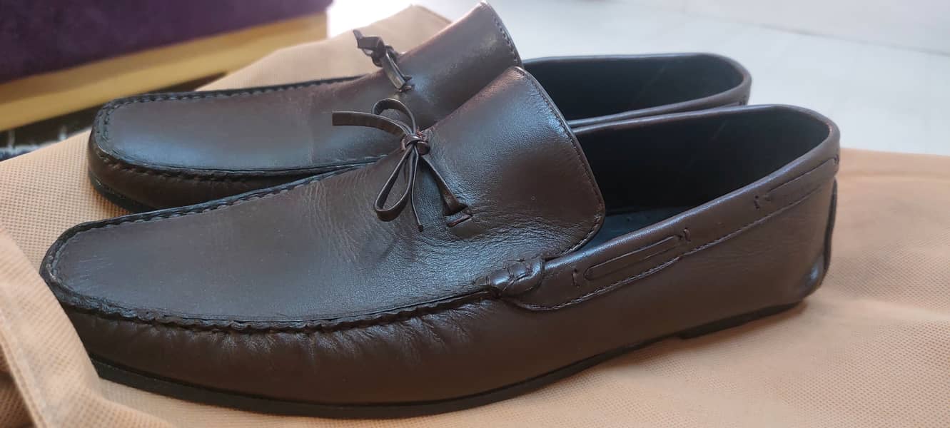 Studio Empoli Elegant Leather Loafer With Decorative Laces - Brown 4