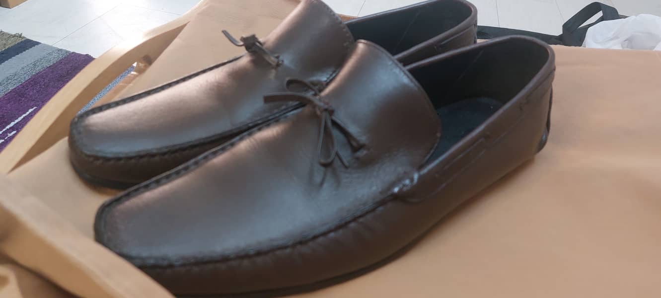 Studio Empoli Elegant Leather Loafer With Decorative Laces - Brown 9
