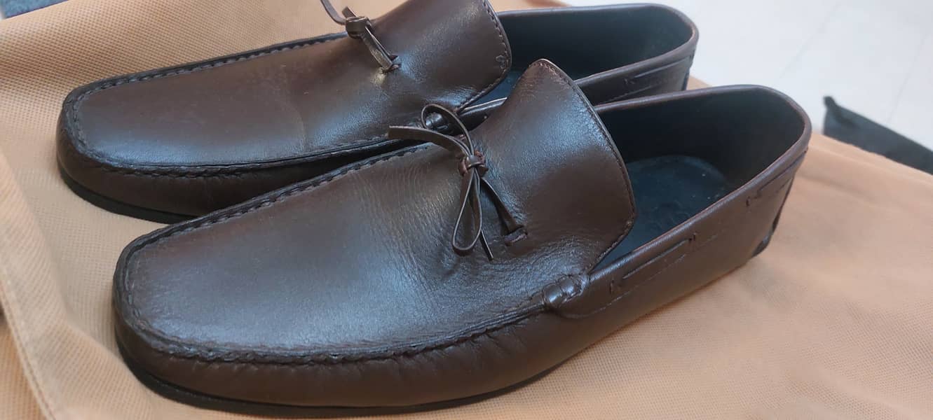 Studio Empoli Elegant Leather Loafer With Decorative Laces - Brown 13