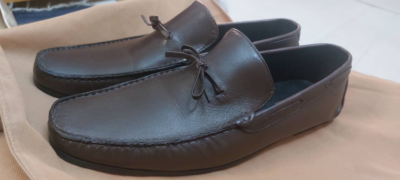 Studio Empoli Elegant Leather Loafer With Decorative Laces - Brown 14