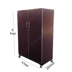 6x4 feet 20" depth Large cupboard wardrobe almari discount price