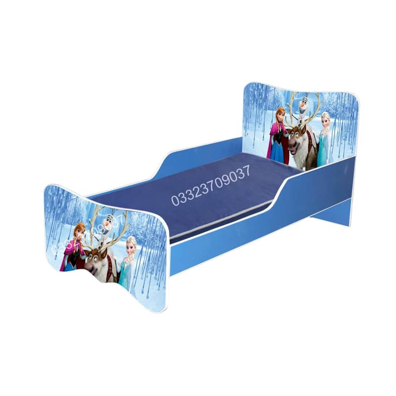 Wooden Bed for Kids in Different Design and Cartoons Themes 3
