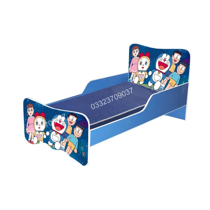 Wooden Bed for Kids in Different Design and Cartoons Themes 5