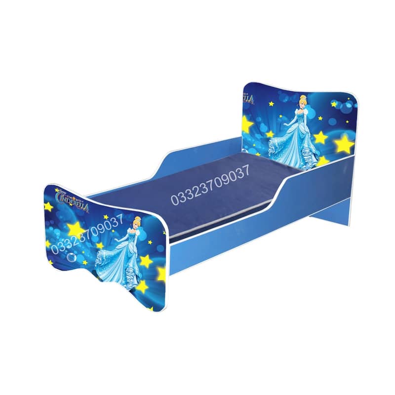 Wooden Bed for Kids in Different Design and Cartoons Themes 6