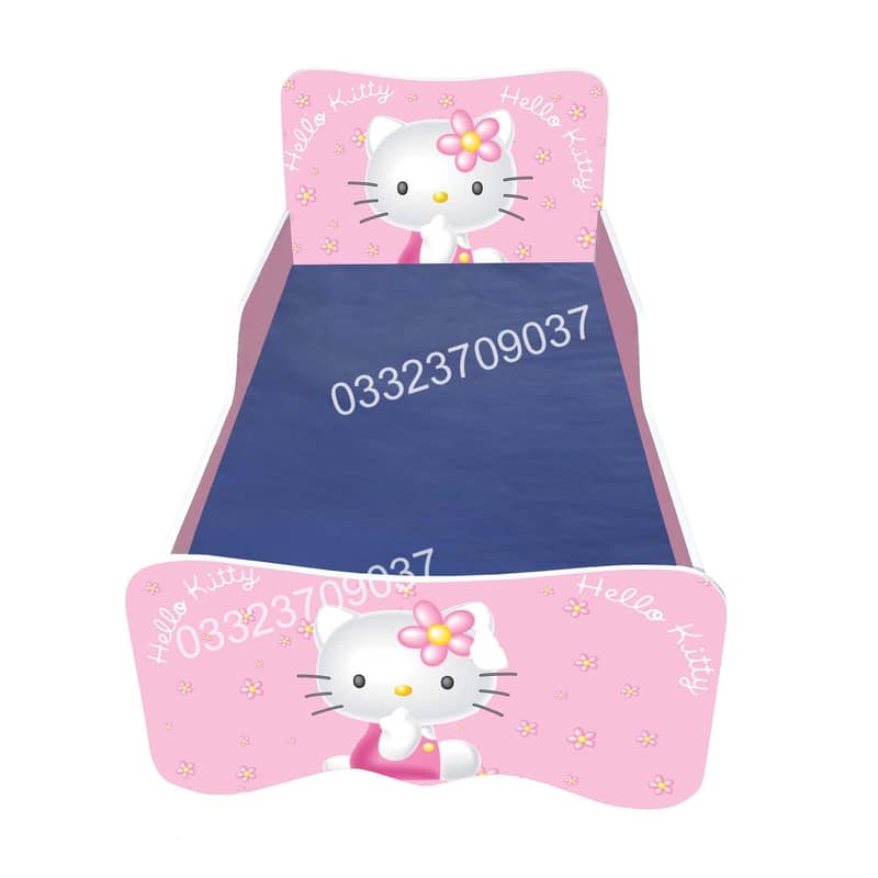 Wooden Bed for Kids in Different Design and Cartoons Themes 15