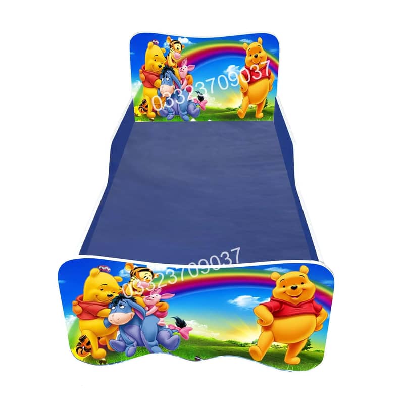 Wooden Bed for Kids in Different Design and Cartoons Themes 18