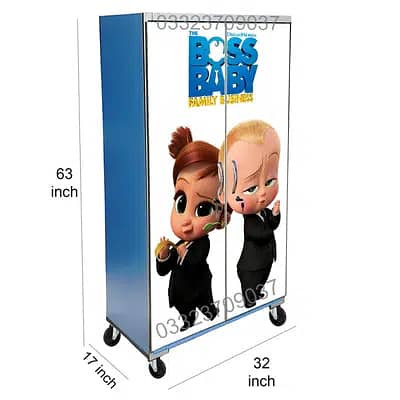 Sticker 5x3 feet cartoon theme cupboard in different design and color 18