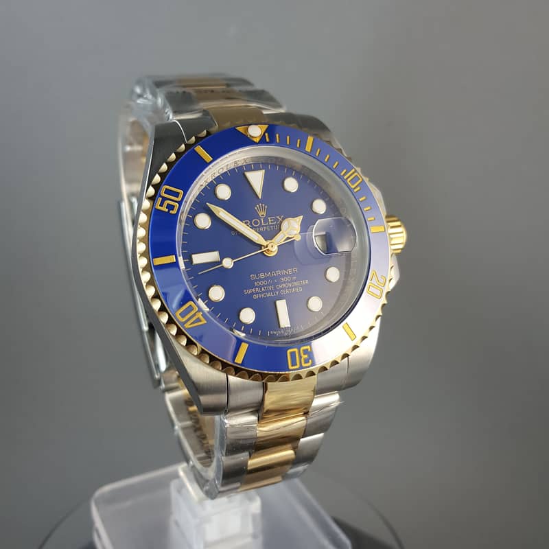 ROLEX SUBMARINER TO TON BLUE DIAL WATCH FOR MEN 4