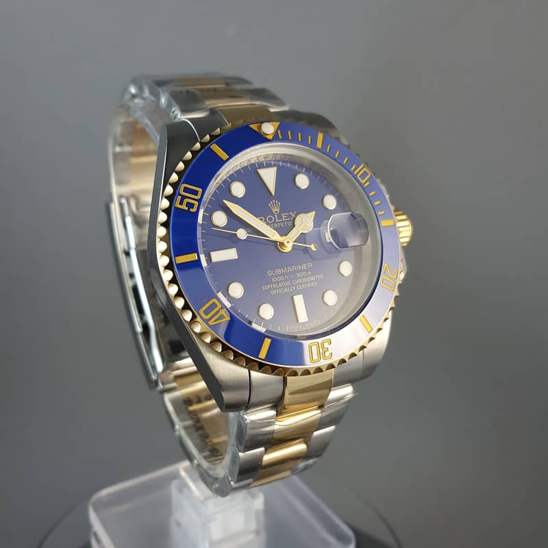 ROLEX SUBMARINER TO TON BLUE DIAL WATCH FOR MEN 5